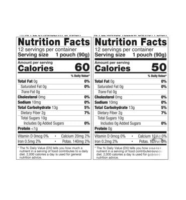 Puré de Frutas y Vegetales Orgánicos, sin azúcar, variety pack. 24 pack