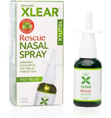 Gotas Nasales Naturales Rescue, Oregano, Eucalipto y Tea Tree. 1.5 oz
