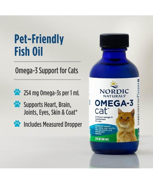 Nordic Naturals, Omega 3 para Gatos. 60 ml.