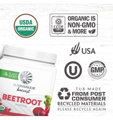 Betabel Orgánico en Polvo. 250 gr.