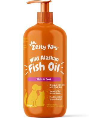 Aceite de Pescado Salvaje de Alasca Omega 3 para Perros y Gatos. 946 ml.