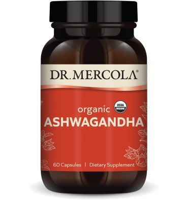 Dr. Mercola, Ashwagandha orgánica. 60 y 180 Vcaps