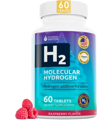 Invigorated Water Tabletas de Agua de Hidrógeno sabor Frambuesa. 60 tabs