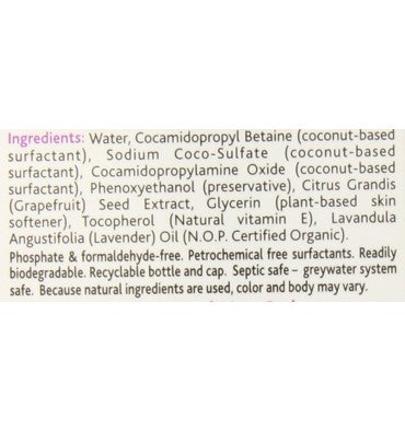 Detergente Líquido para Manos, Hipoalergénico, Vegano. 503 ml.