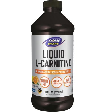 L Carnitina líquida 1000 mg, sabor Cítricos, 473 ml.