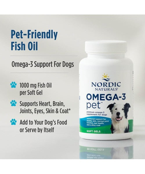 Nordic Naturals, Omega 3 para Perros. 90, 120 y 180 softgels.