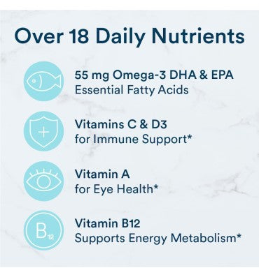 Multivitamínico y Omegas para Hombres Adolescentes. 120 Gomitas