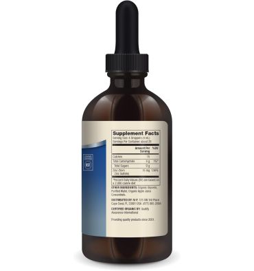 Zinc Líquido Orgánico 5 mg,  115 ml.
