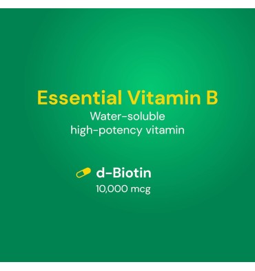 Biotin de Alta Potencia 10 mg. 60 y 120 tabs