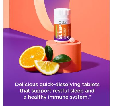Immunity Sleep, Disuelve rápido 3 mg Melatonina, sabor Cítrico. 30 unidades