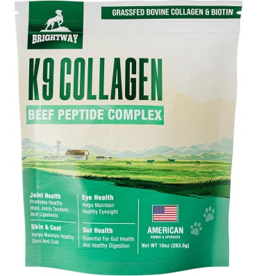 K9 Péptidos de Colágeno Grass Fed con Biotina para Perros.284.5 gr