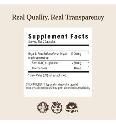 Extracto de Hongo Reishi Orgánico "Longevity". 4 opc