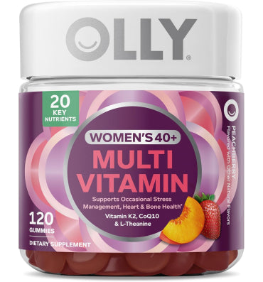 OLLY, Woman´s 40+, Multivitamínico para Mujer sabor Fresa Durazno. 120 gomitas.