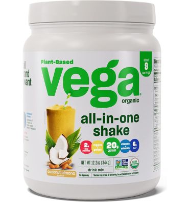 VEGA ONE ORGANIC, sabor Coco y Almendra, 344 gr.