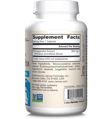 Jarrow Formulas, Ashwagandha 300 mg. 120 Capsules