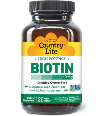 Biotin de Alta Potencia 10 mg. 60 y 120 tabs