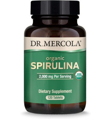 Spirulina Orgánica (2,000 mg) Detox y Sistema Immune. 120 Tabs
