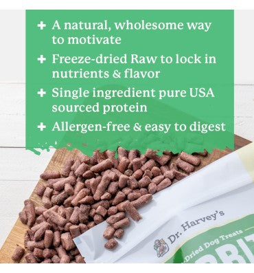 Rabbit Bites Freeze Dried Raw Dog Treats. 7 oz