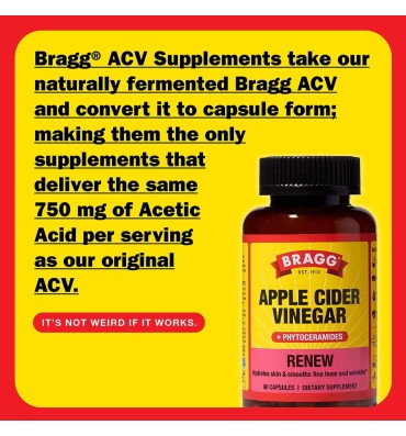 Vinagre de Manzana y Fitoceramidas "Renew". 90 vcaps