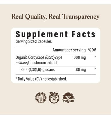 "Peak Performance"; Extracto de Hongo Cordyceps M Orgánico. 60 gr