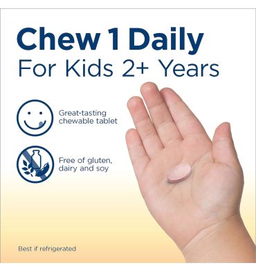 Probióticos para Niños Ultimate Flora sabor Berries 3 billiones. 60 tabs masticables