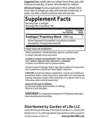 FucoThin, Acelera Metabolismo, Regula Azúcar, Vegano. 90 cáps veg