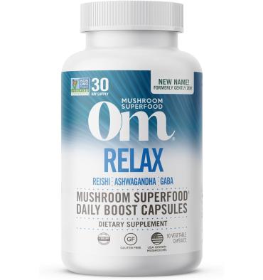 Mezcla de Hongos Relax, Reishi, Aswaghandha, Gaba, Magnesio. 90 unidades