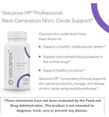Vascanox HP Next Generation Nitric Oxide Support. 60 vcaps