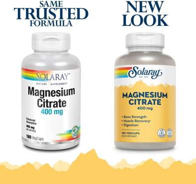 Magnesium Citrate 400 mg, 180 Vcaps