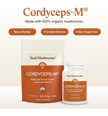 "Peak Performance"; Extracto de Hongo Cordyceps M Orgánico. 60 gr