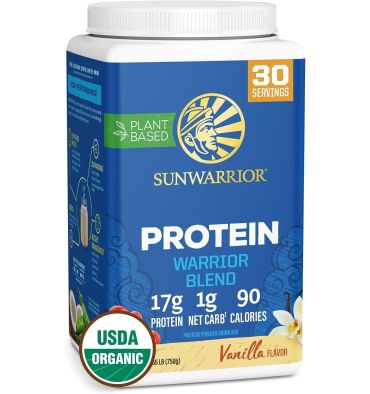 Proteína Warrior Blend Vegana sabor Vainilla. 750 gr.