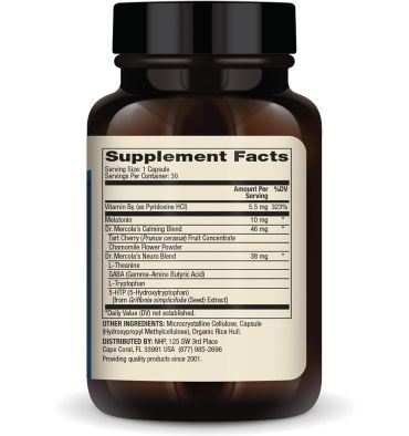 Sleep Support con Melatonina 10 mg. 30 caps.