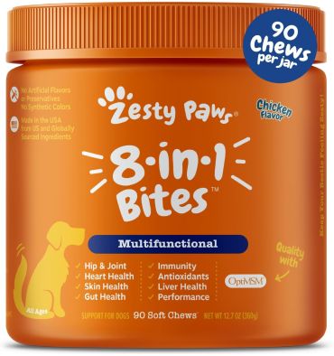 Multivitamínico Natural para Perros 8 en 1, 90 chews