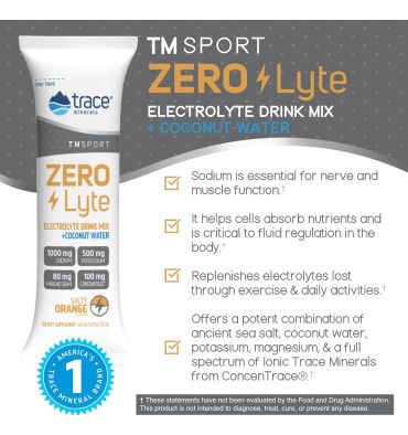 ZeroLyte Electrolitos sin Azúcar sabor Naranja Salada. 30 sobres