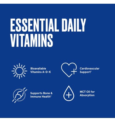 Vitamina A, D y K. Corazón, Inmunidad y Huesos. 30 caps.