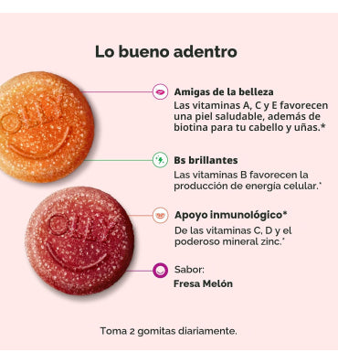 Olly, Multivitamínico para Mujer Adolescentes apoyo sistema Inmune. 2 opc.