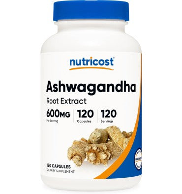 Nutricost, Extracto de Raíz de Ashwagandha KSM 66. 120 Caps