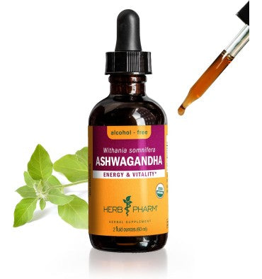 Herb Pharm, Ashwagandha Orgánica líquida. 2 tamaños