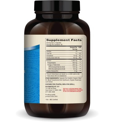 Aceite de Krill (Antarctic Krill Oil) 2,000 mg. 2 opc