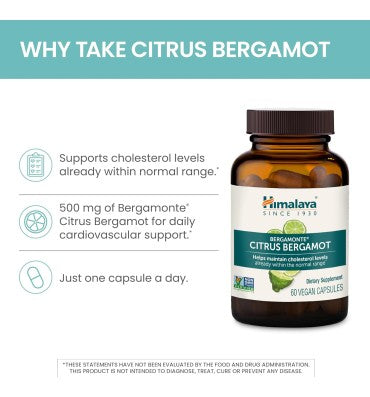 Citrus Bergamota Soporte Colesterol Sano. 60 caps.