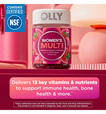 OLLY, Woman´s Multi, sabor Frambuesa. 90 y 130 gomitas.