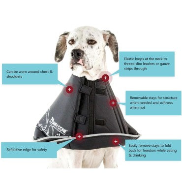 Collar Isabelino Suave para Perro tamaño Large