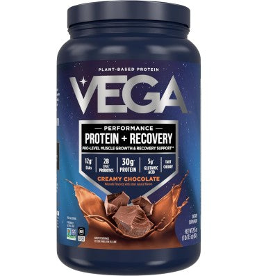 Proteína Vegana (30 gr) + Recovery, 5 sabores. 828 gr.