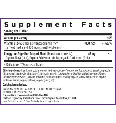 Vitamina B12 Fermentada 1,000 mcg.