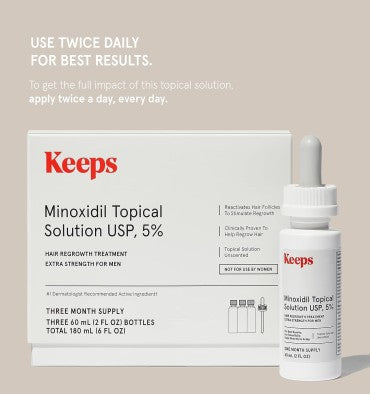 Minoxidil para Hombres, Extra Fuerte al 5% en Solución (3 x 60 ml.)