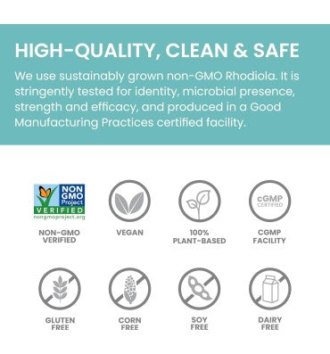 Rhodiola Rosea soporte para Estress. 60 caps.