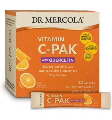 Vitamina C (500 mg) y Quercetina efervecente. 30 sobres