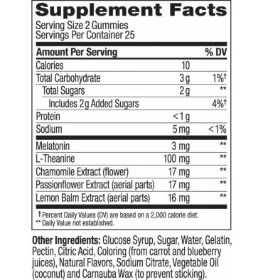 Gomitas para Dormir Melatonina 3 mg, sabor Mora. 3 opciones