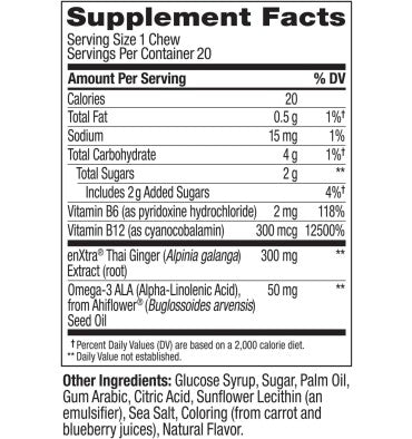 Thinker Brainy Claridad Mental sabor Frambuesa. 20 Chews