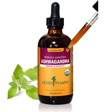 Herb Pharm, Ashwagandha Orgánica líquida. 2 tamaños